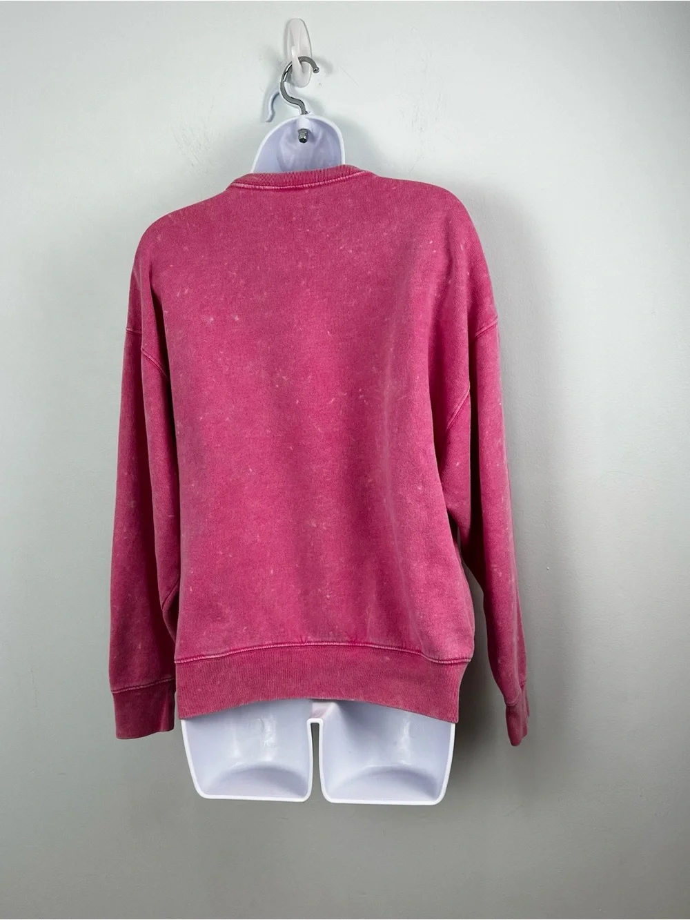 PINK Victoria's Secret Washed Pink Worn Look Oversized Crewneck Sweatshirt XS